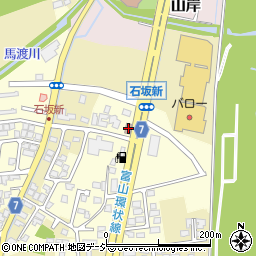 富山石坂郵便局周辺の地図