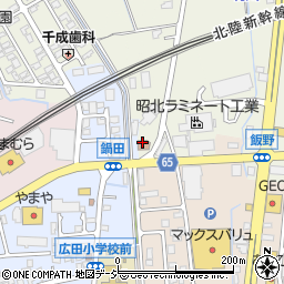 富山市役所公民館　広田公民館周辺の地図