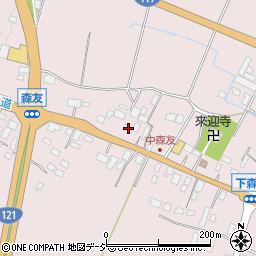 栃木県日光市森友1064周辺の地図