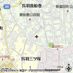 呉羽貴舟巻公園周辺の地図