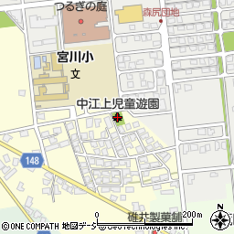 中江上児童遊園周辺の地図
