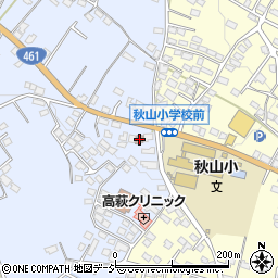 秋山中集会所周辺の地図