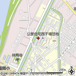 富山県高岡市西干場周辺の地図