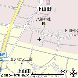 石川県かほく市下山田ヘ周辺の地図