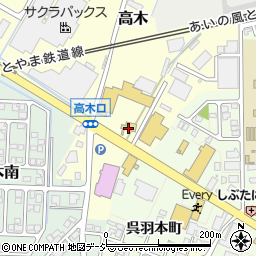 富山日野自動車本社周辺の地図