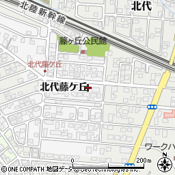 富山県富山市北代藤ケ丘4434-2周辺の地図