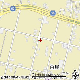 石川県かほく市白尾ネ134周辺の地図