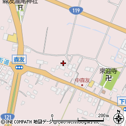 栃木県日光市森友1062周辺の地図