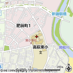 高萩市立東小学校周辺の地図