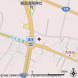 栃木県日光市森友1027-1周辺の地図