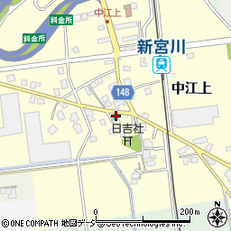 中江上公民館周辺の地図