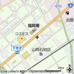 山岡石材店　本社工場周辺の地図