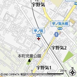 石川県かほく市宇野気ト44周辺の地図