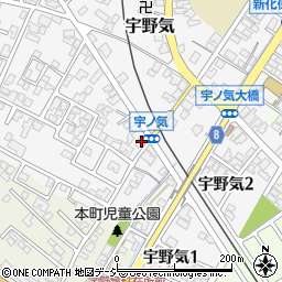 石川県かほく市宇野気ト42周辺の地図