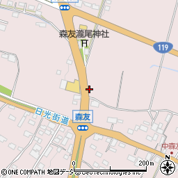 栃木県日光市森友1014-1周辺の地図