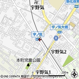 石川県かほく市宇野気ト24周辺の地図