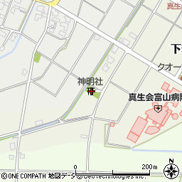 富山県射水市下若47周辺の地図