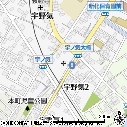 石川県かほく市宇野気ト26周辺の地図