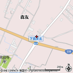 栃木県日光市森友1141-16周辺の地図