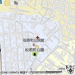 富山県富山市松若町周辺の地図
