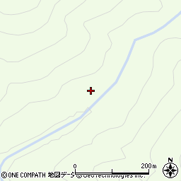 白砂川周辺の地図