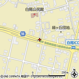 石川県かほく市白尾周辺の地図