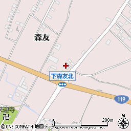 栃木県日光市森友1141-9周辺の地図