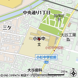 小杉中学校周辺の地図