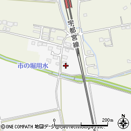 栃木県さくら市長久保874-38周辺の地図
