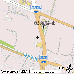 栃木県日光市森友987-1周辺の地図