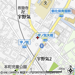 石川県かほく市宇野気ト28周辺の地図