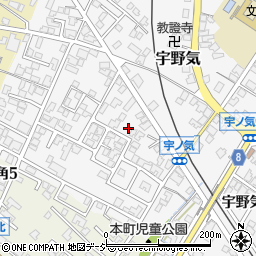 石川県かほく市宇野気ト114-8周辺の地図