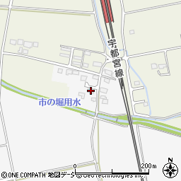 栃木県さくら市長久保874-25周辺の地図