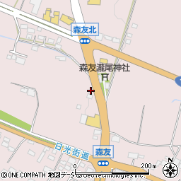 栃木県日光市森友987-2周辺の地図