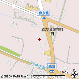 栃木県日光市森友989-1周辺の地図