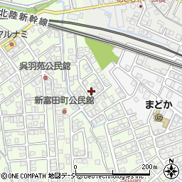 富山県富山市呉羽新富田町周辺の地図