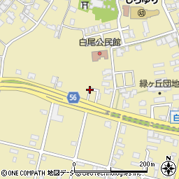 石川県かほく市白尾ヌ周辺の地図