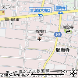 富山県富山市願海寺新町周辺の地図