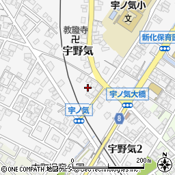 石川県かほく市宇野気ト129周辺の地図