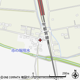栃木県さくら市長久保874-16周辺の地図