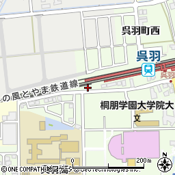 呉羽駅前第2公園周辺の地図