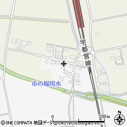 栃木県さくら市長久保874-34周辺の地図