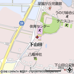 石川県かほく市下山田丑周辺の地図