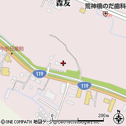 栃木県日光市森友884-3周辺の地図