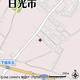 栃木県日光市森友1211-14周辺の地図