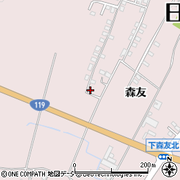 栃木県日光市森友1079-3周辺の地図