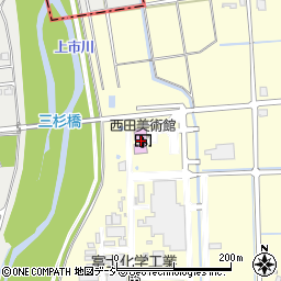 西田美術館周辺の地図