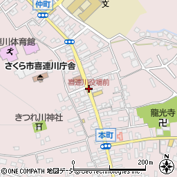 喜連川支所前周辺の地図