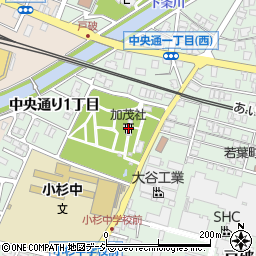 加茂社周辺の地図
