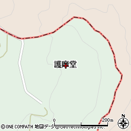富山県中新川郡上市町護摩堂周辺の地図